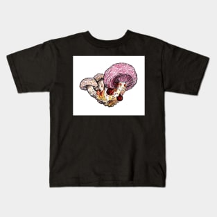 Wrinkled Peach fungus Kids T-Shirt